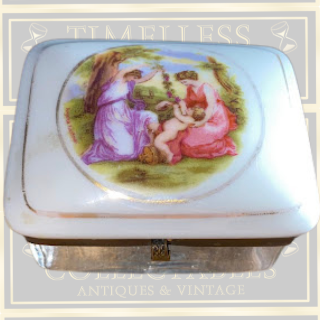 Antique Porcelain Trinket Box