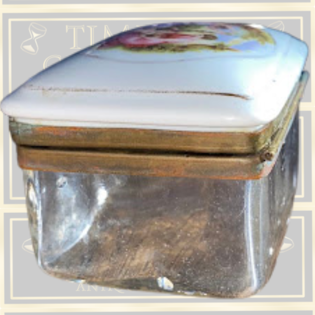 Antique Porcelain Trinket Box