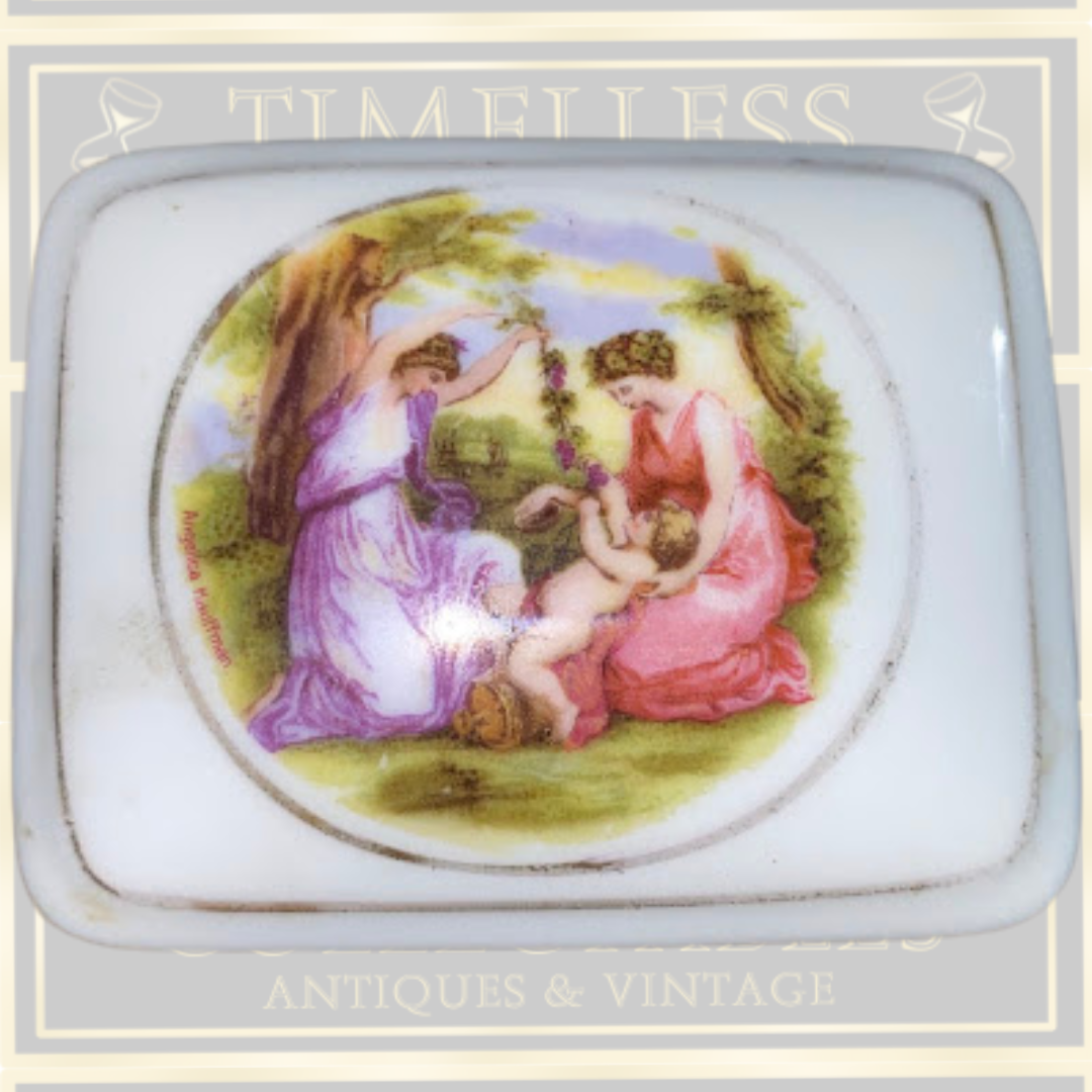 Antique Porcelain Trinket Box