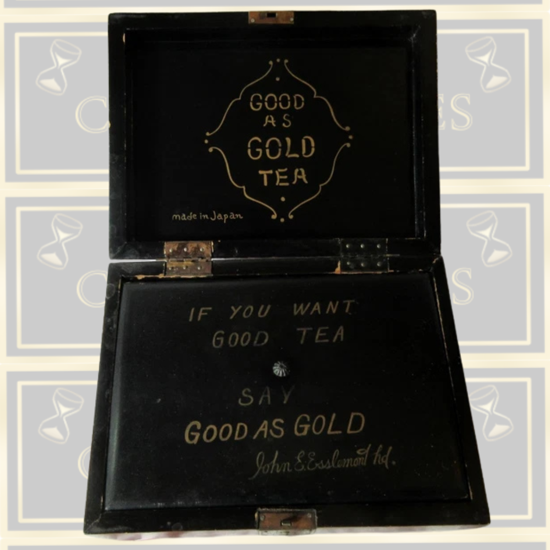 Antique Japanese Lacquerware Tea Caddy Box