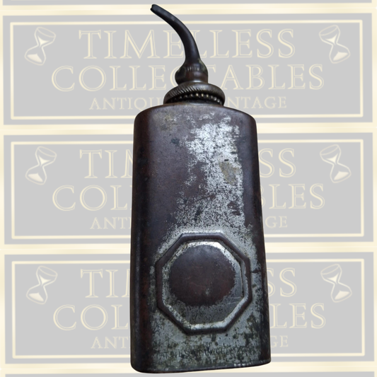 Antique Oiler-Small Machinery-Screw Top Oil Can Thumb Press