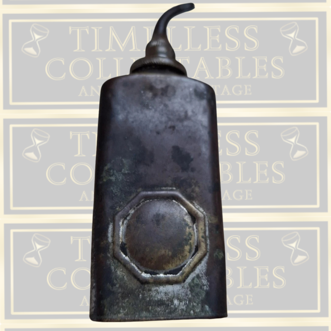 Antique Oiler-Small Machinery-Screw Top Oil Can Thumb Press