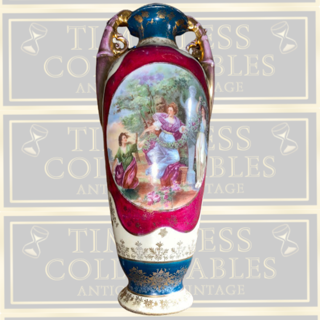Antique Austrian Porcelain Vase