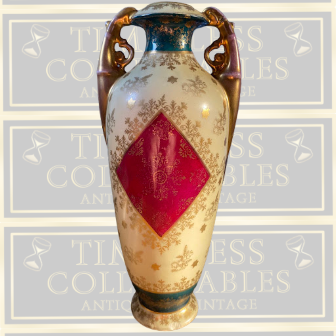 Antique Austrian Porcelain Vase