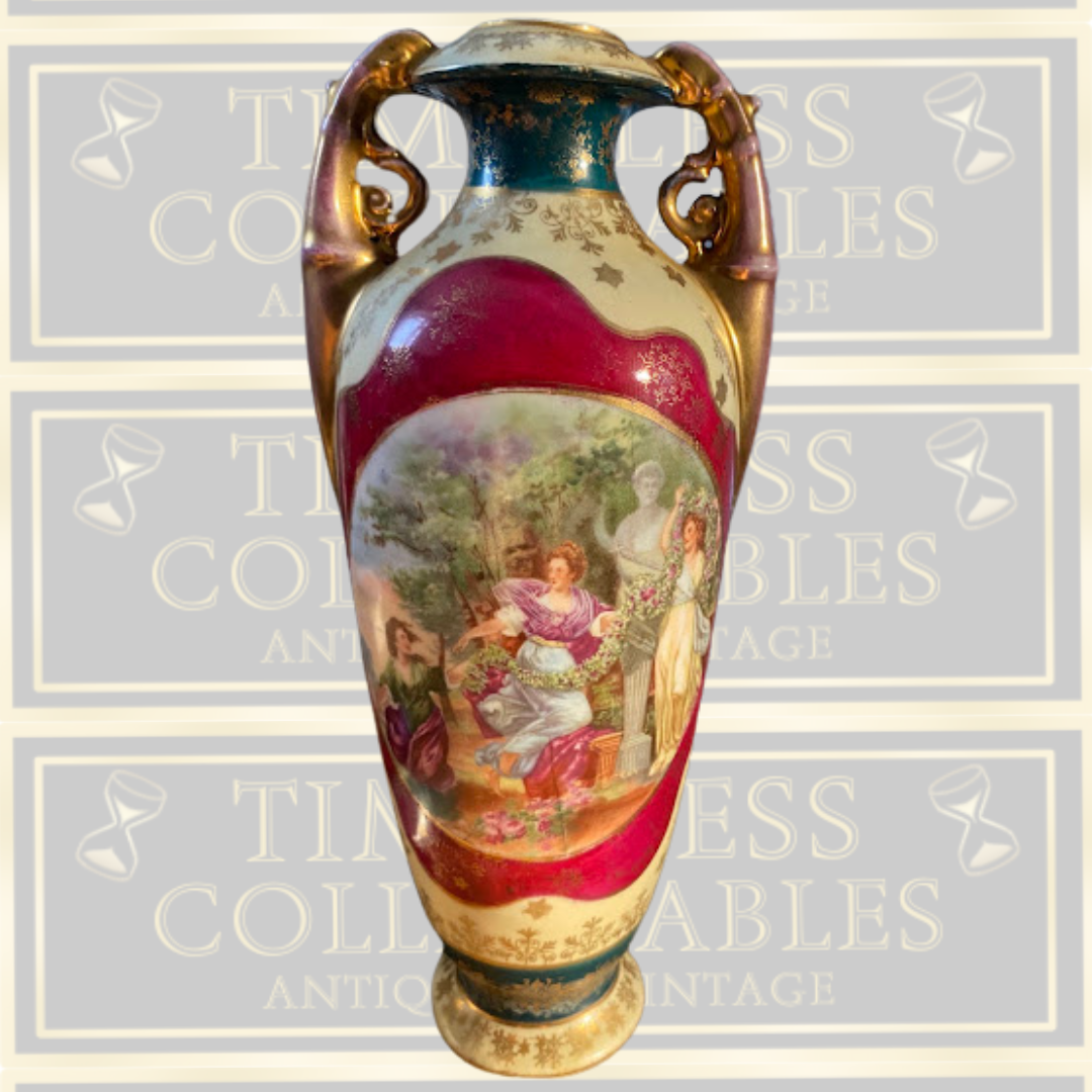 Antique Austrian Porcelain Vase