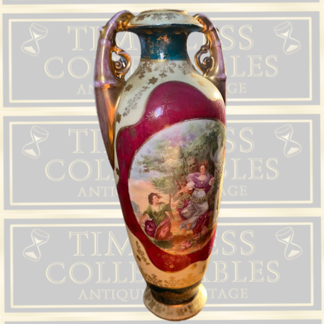 Antique Austrian Porcelain Vase