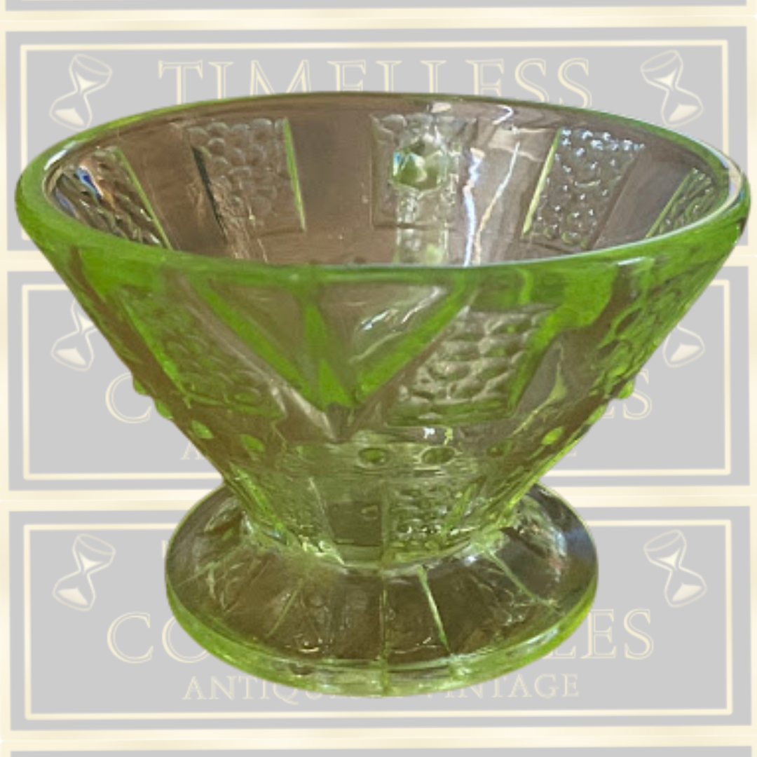 Vintage Art Deco Uranium Glass Cream Jug