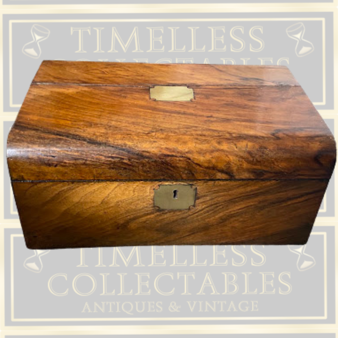 Antique Victorian Domed Writing Slope Box