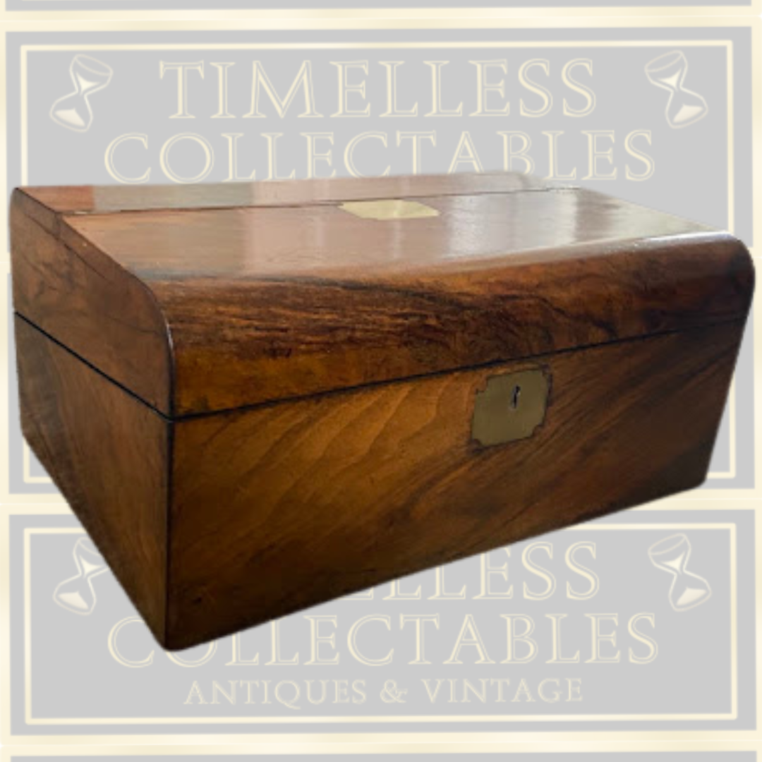 Antique Victorian Domed Writing Slope Box