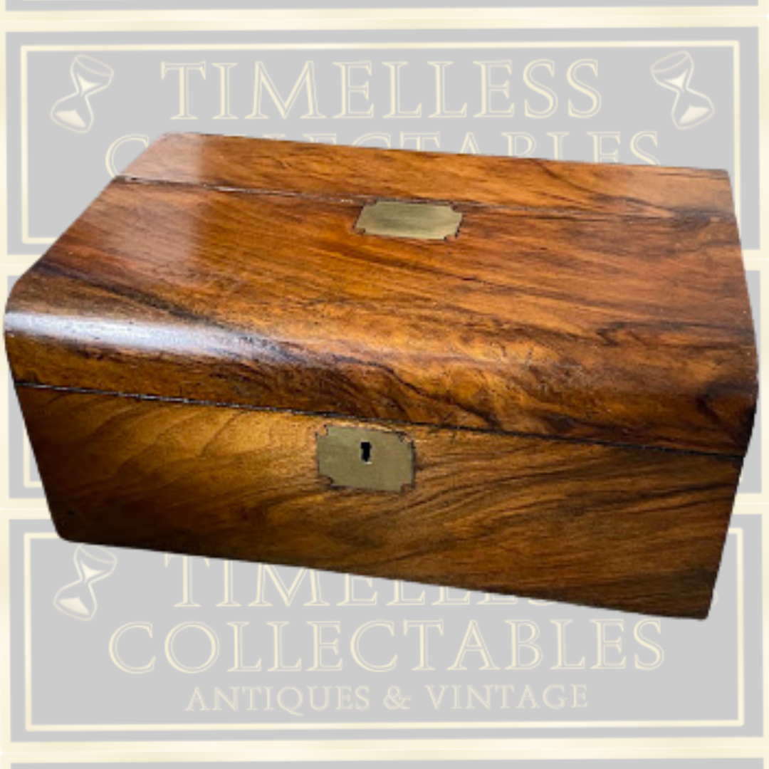 Antique Victorian Domed Writing Slope Box