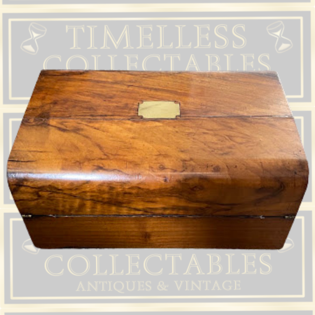 Antique Victorian Domed Writing Slope Box