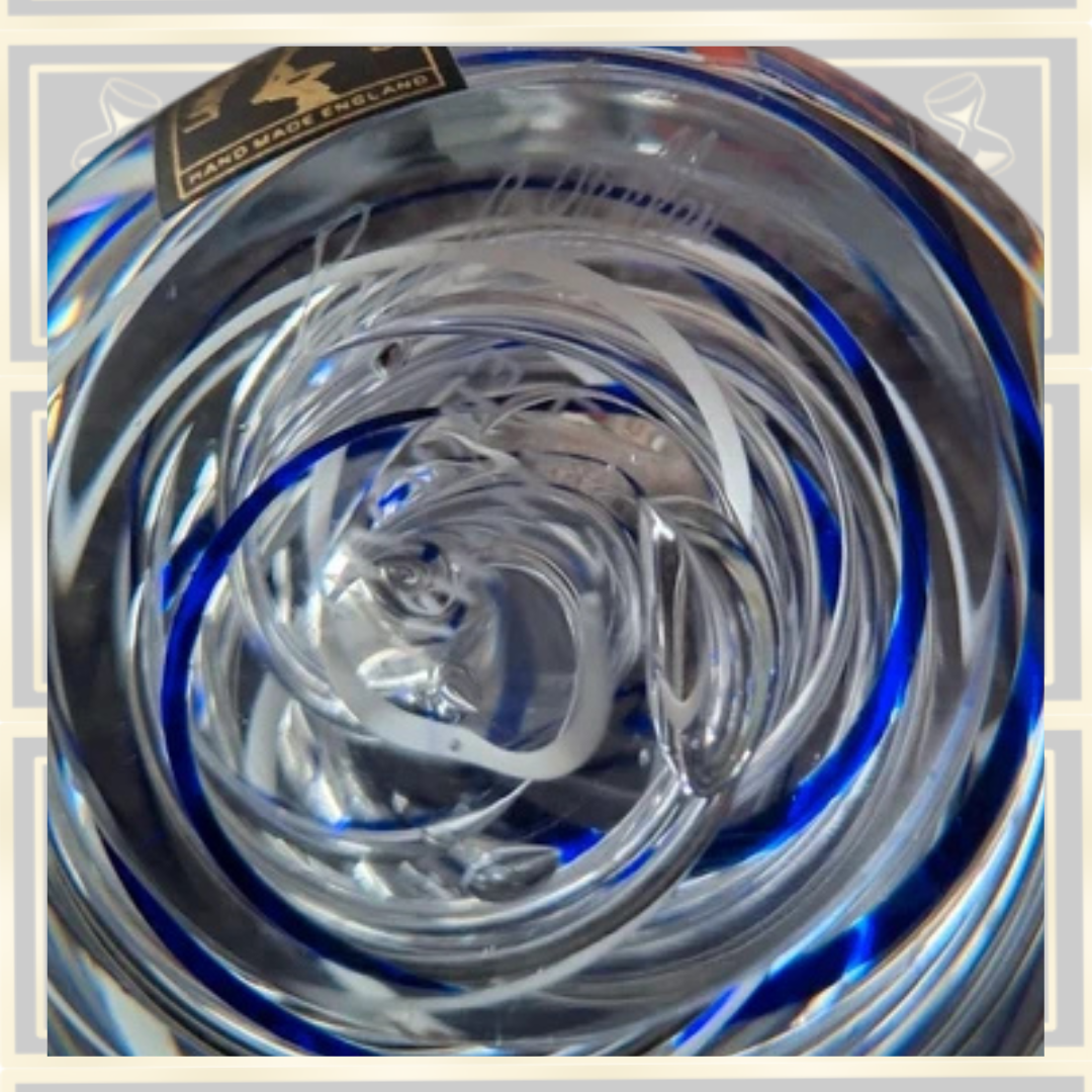 Vintage Paul Miller Langham Signed Glass Paperweight