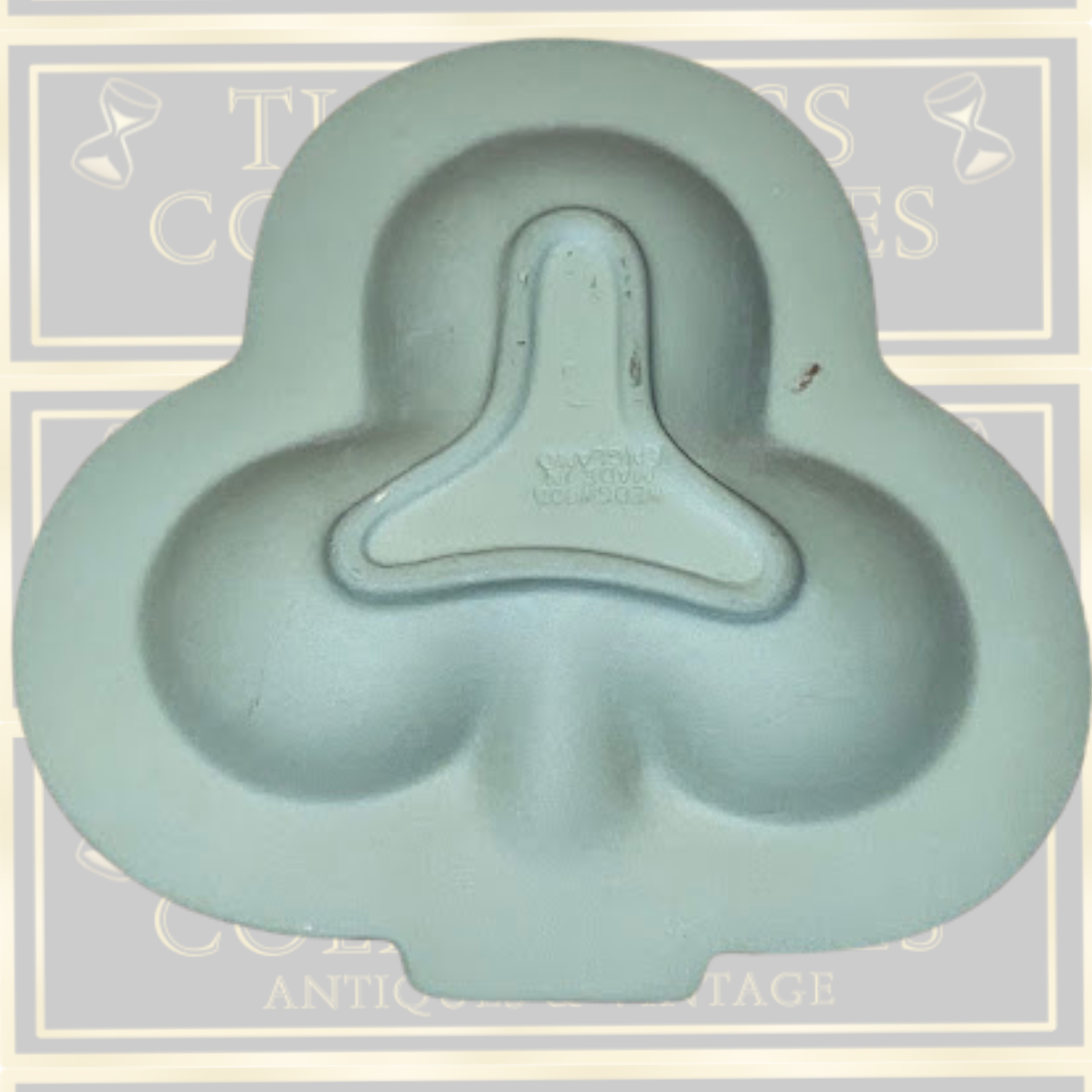Vintage Pair Wedgwood Sage Green Jasperware Club Trinket Dishes