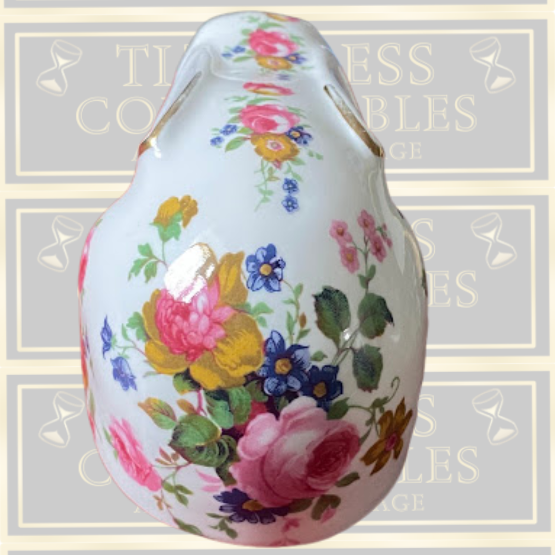Vintage Fenton Floral Rabbit