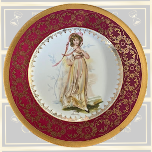Vintage Limoges Porcelain La Reine Pinky