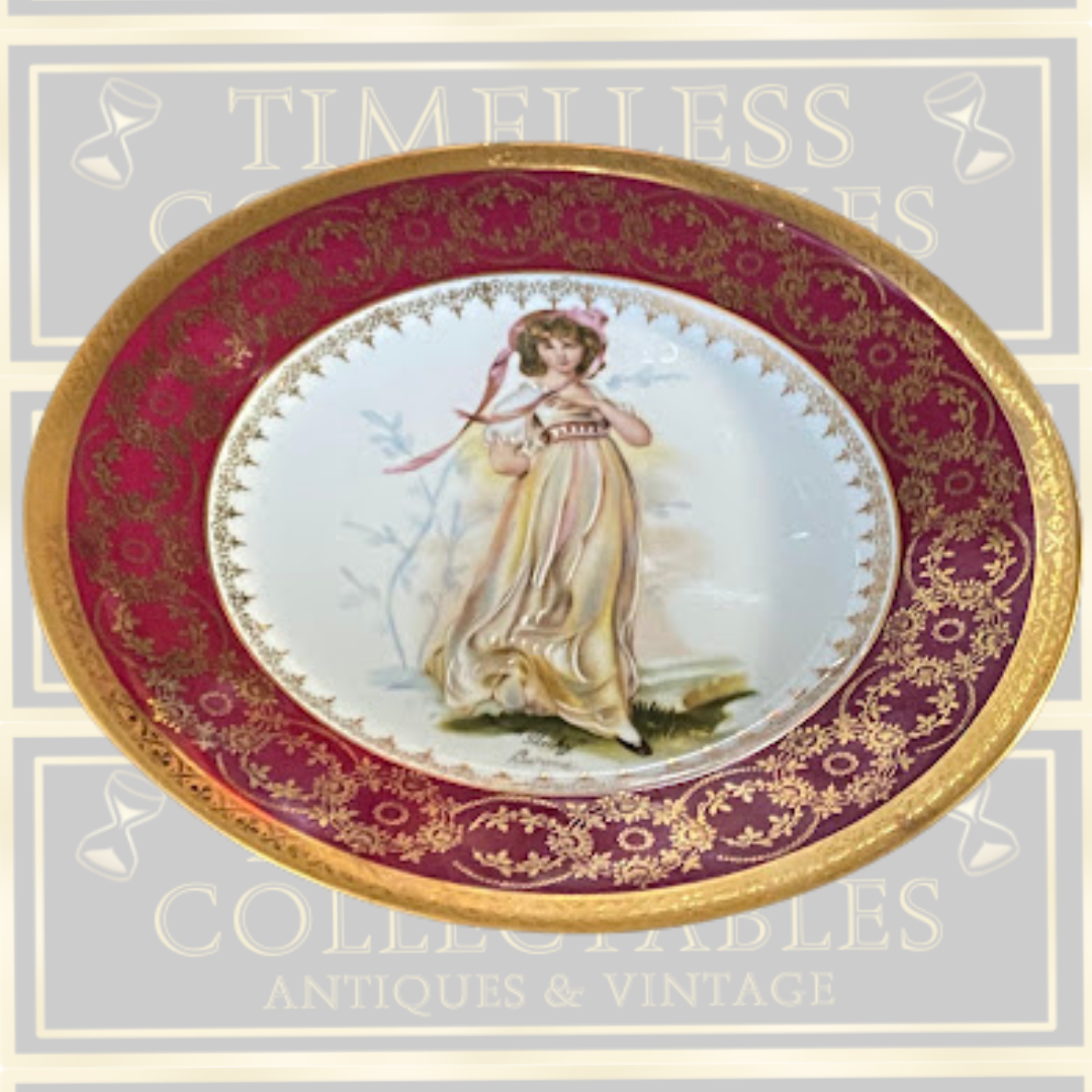 Vintage Limoges Porcelain La Reine Pinky