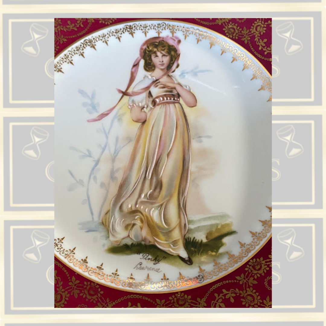 Vintage Limoges Porcelain La Reine Pinky
