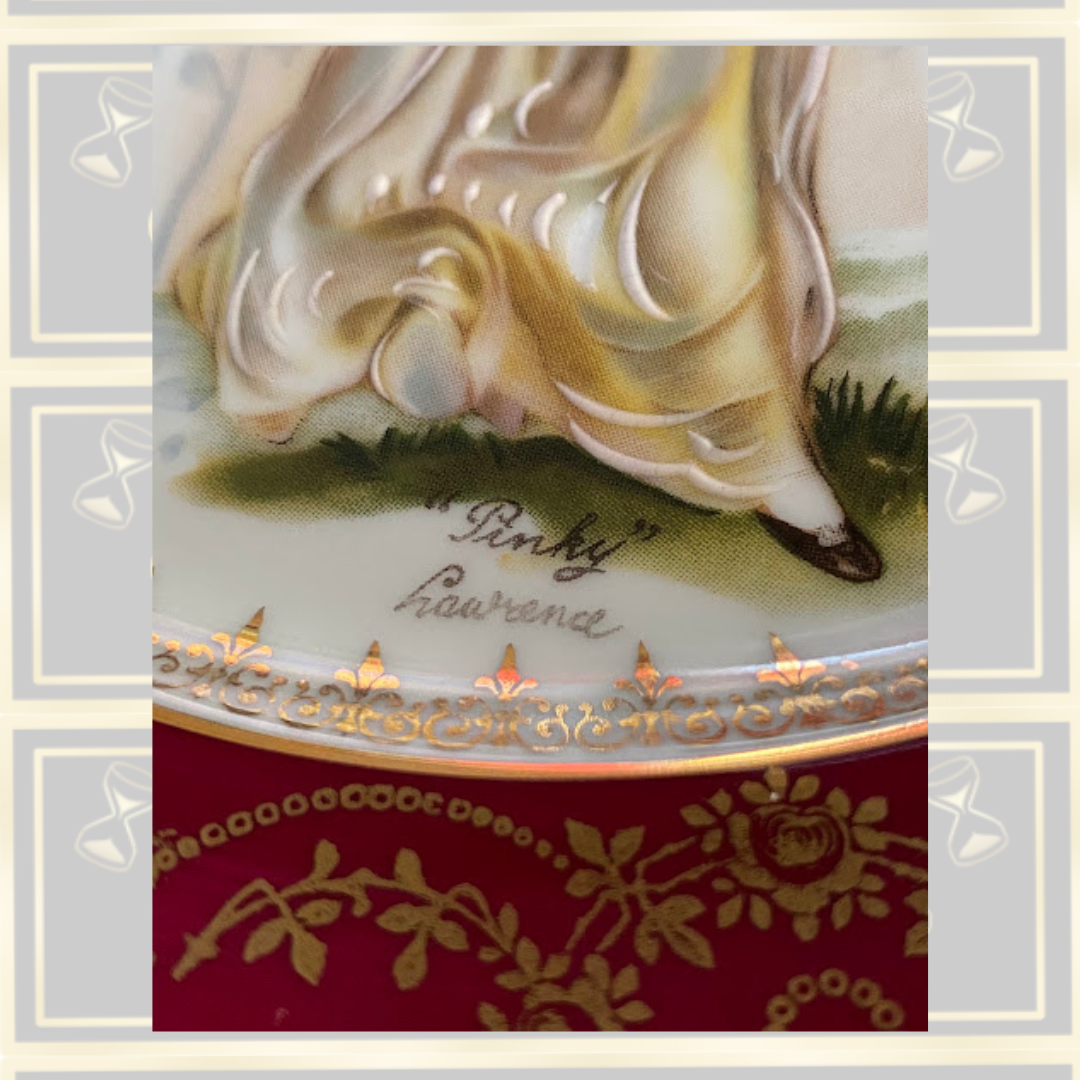 Vintage Limoges Porcelain La Reine Pinky