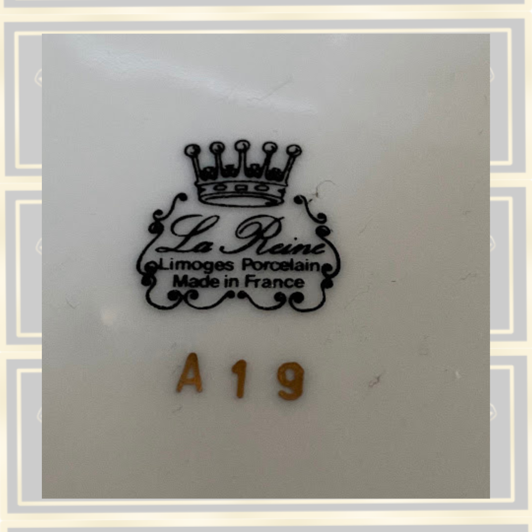 Vintage Limoges Porcelain La Reine Pinky