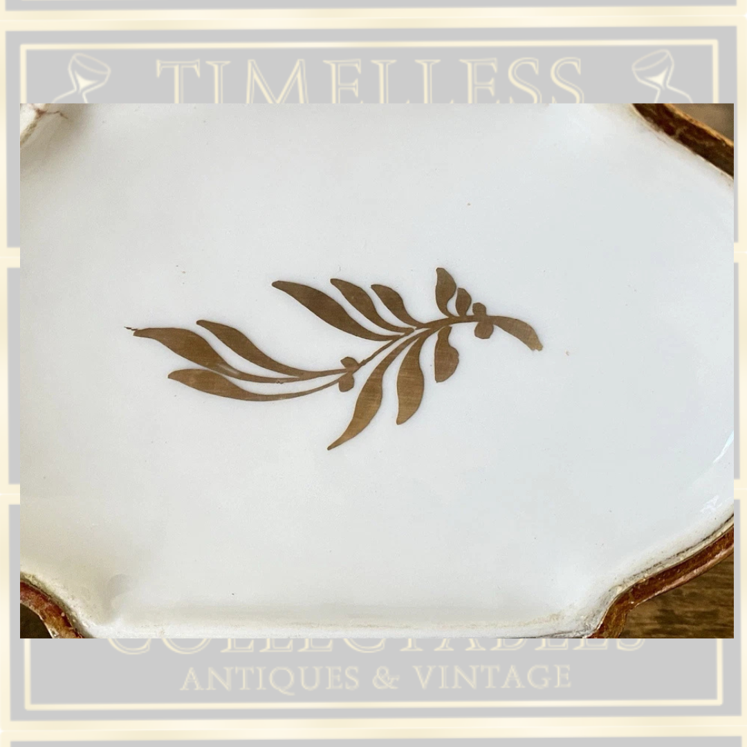 Antique French Samson Sevres Style Floral Hand Painted Trinket Dresser Jewelry Box