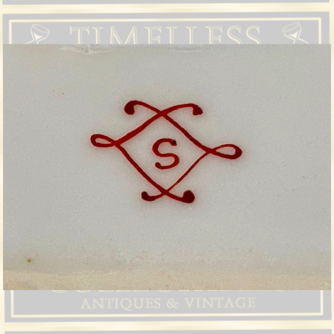 Antique French Samson Sevres Style Floral Hand Painted Trinket Dresser Jewelry Box