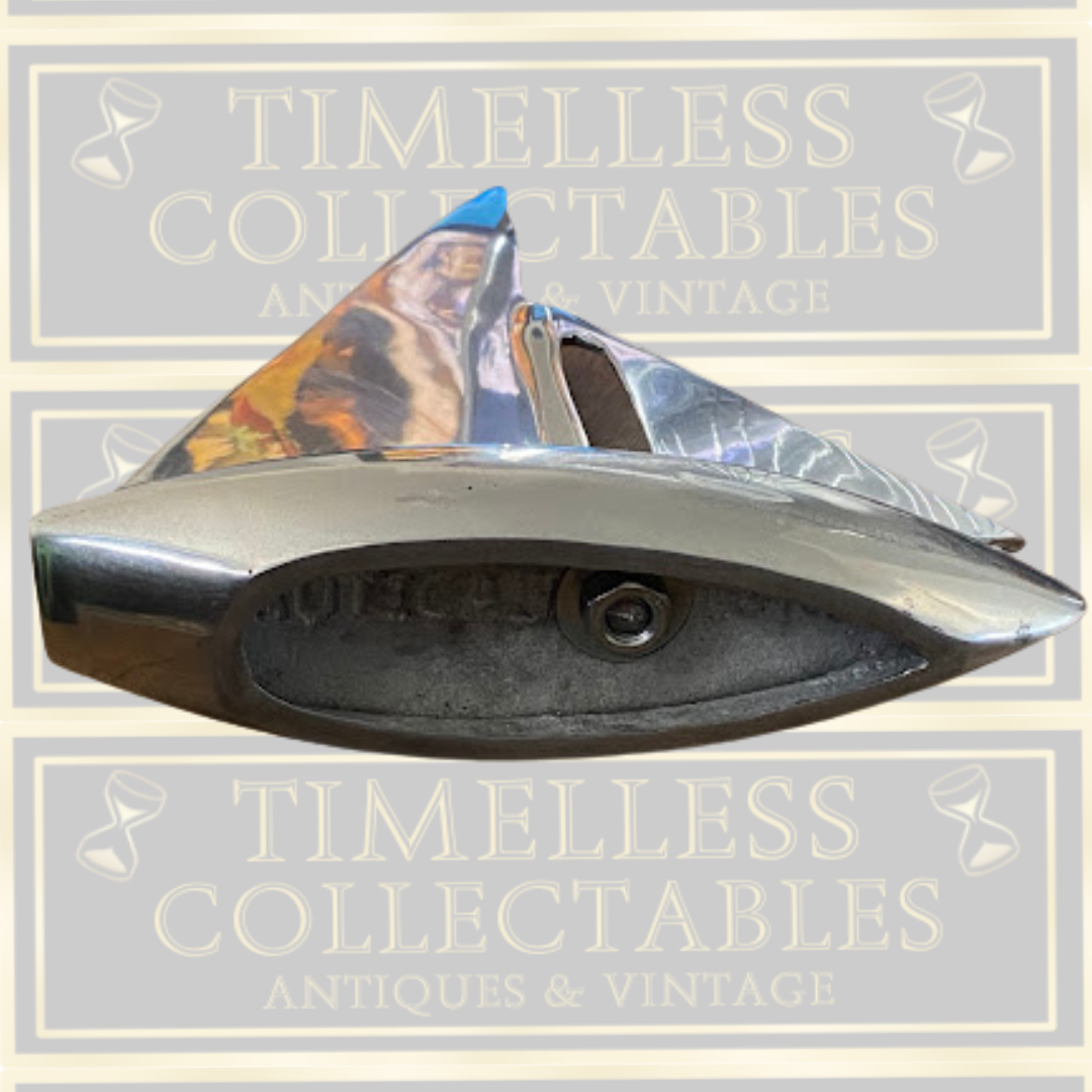 Vintage Ornamental Aluminium Yacht Sculpture-Nauticalia London