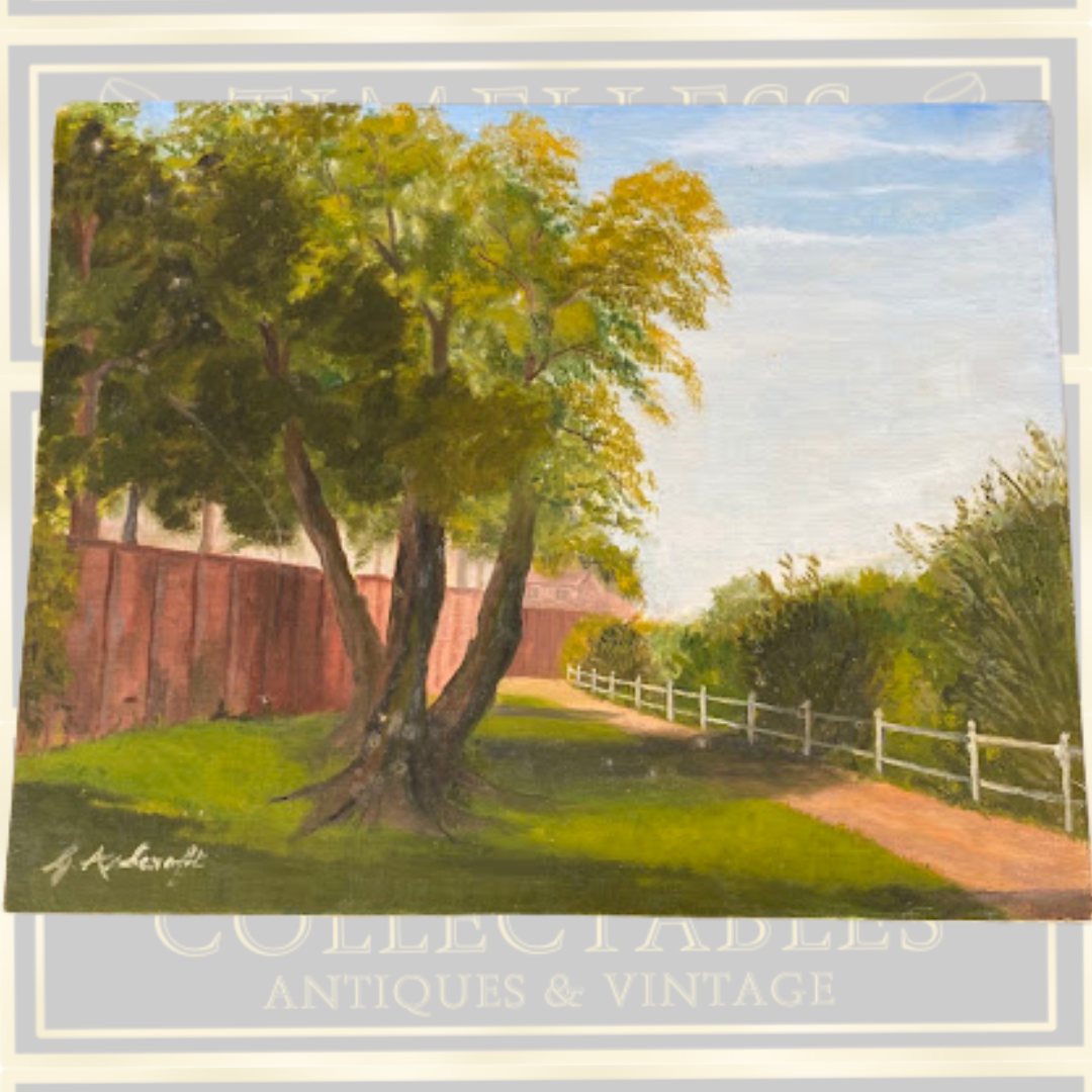 Vintage Amateur Original Oil On Canvas Painting