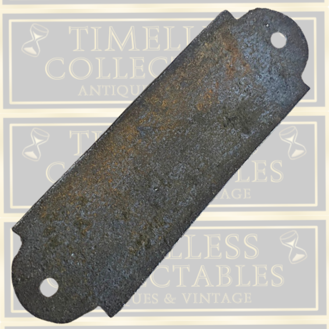 Vintage Cast Iron Nameplate H.G. Leech, Ironmonger