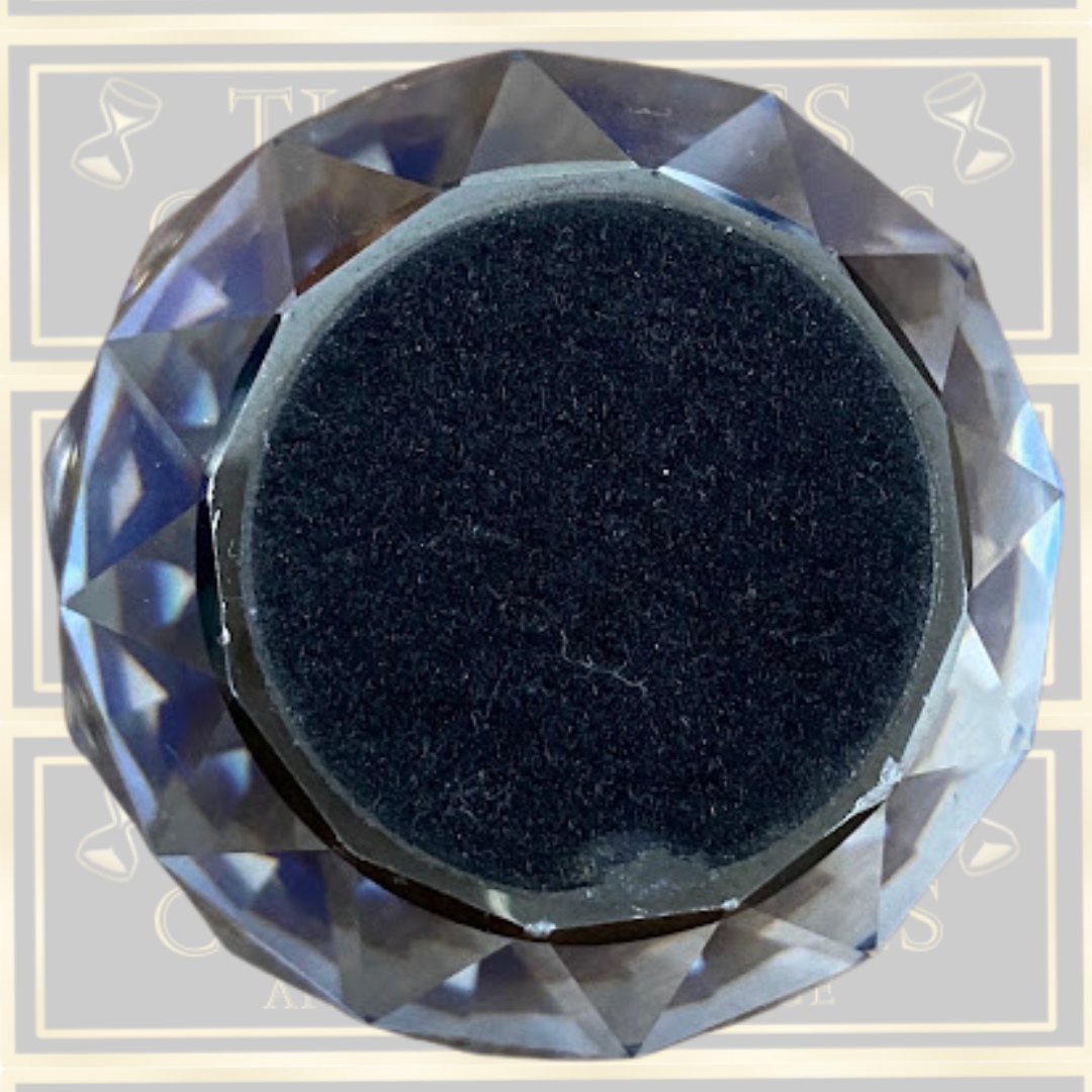 Vintage Swarovski Crystal Bermuda Blue Paperweight