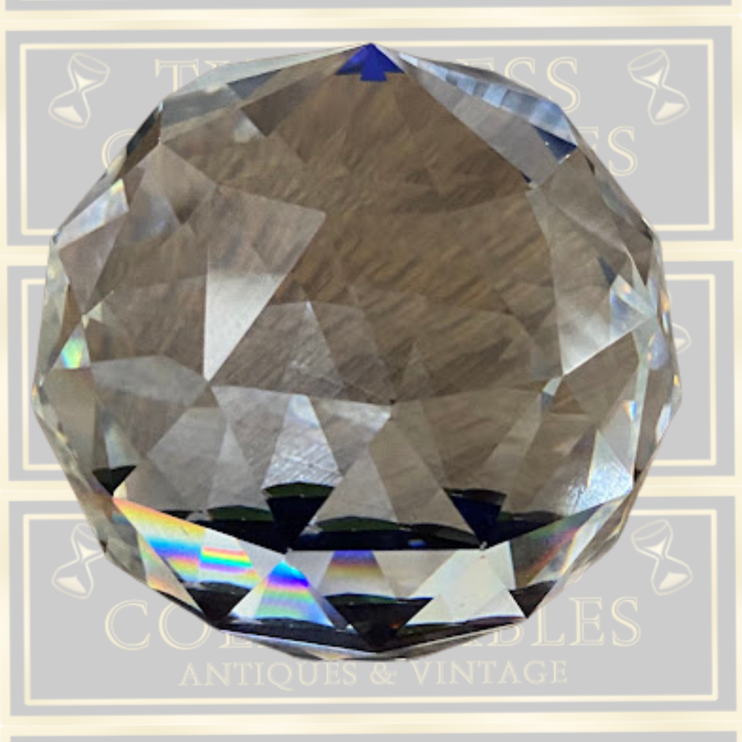 Vintage Swarovski Crystal Bermuda Blue Paperweight
