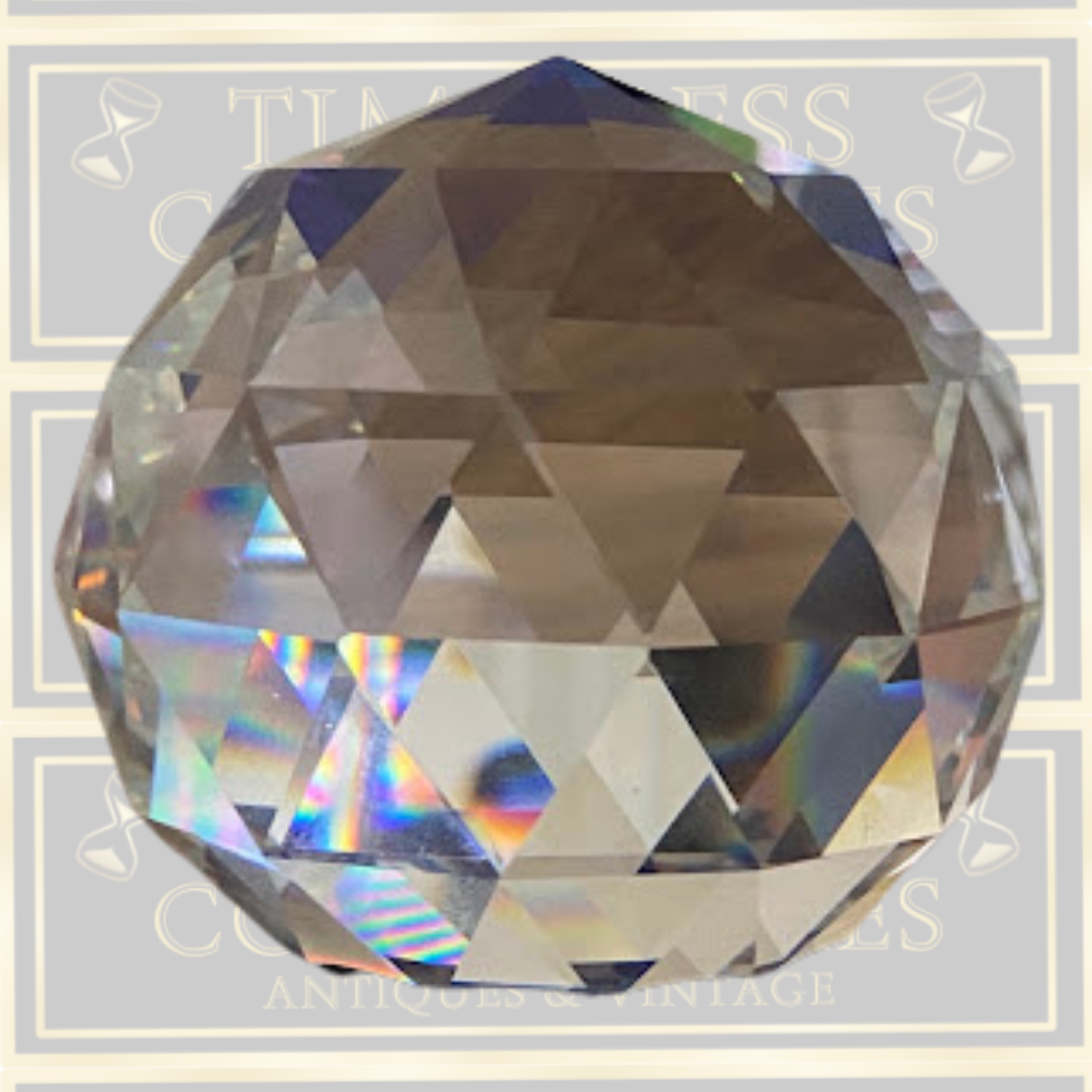 Vintage Swarovski Crystal Bermuda Blue Paperweight