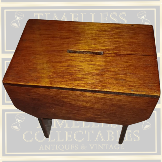 Vintage Wooden Church Offertory Church Collection Box