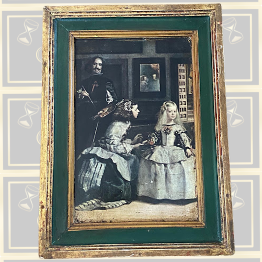 Antique Framed Print Cropped Las Meninas (The Maids of Honour) Painting