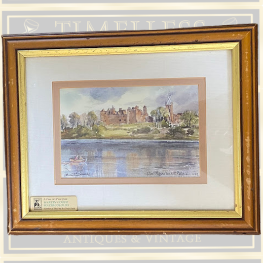 Framed Fine Art Print "Linlithgow Loch & Palace By Martin Goode