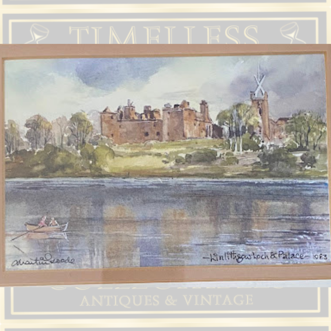 Framed Fine Art Print "Linlithgow Loch & Palace By Martin Goode