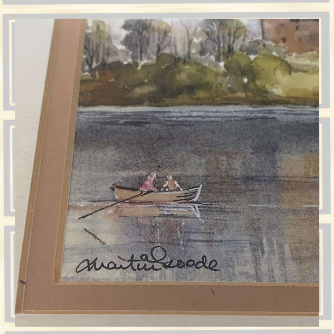 Framed Fine Art Print "Linlithgow Loch & Palace By Martin Goode