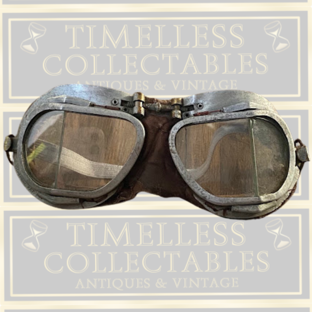 Vintage RAF Mk. VIII Split-Lens Aviator Goggles