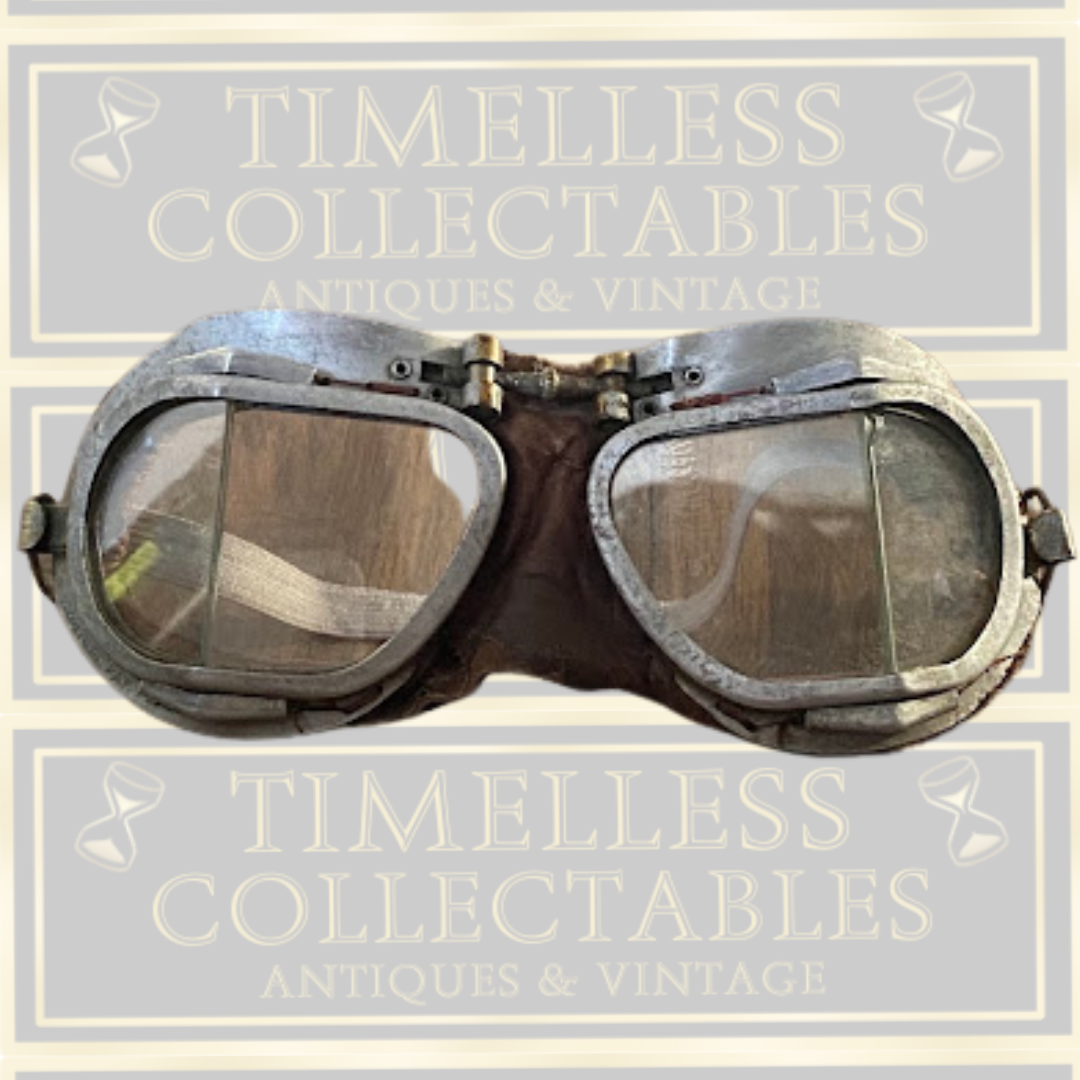 Vintage RAF Mk. VIII Split-Lens Aviator Goggles