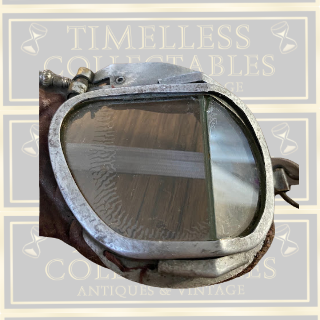 Vintage RAF Mk. VIII Split-Lens Aviator Goggles