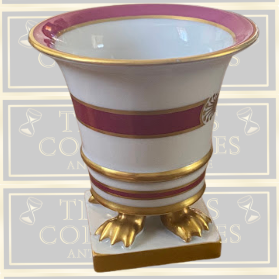 Herend Porcelain Claw Footed Porcelain Toothpick Holder