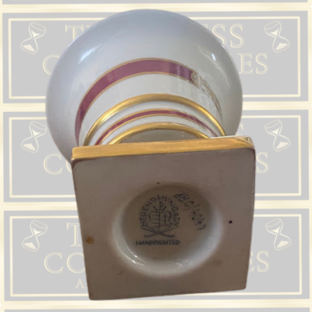 Herend Porcelain Claw Footed Porcelain Toothpick Holder