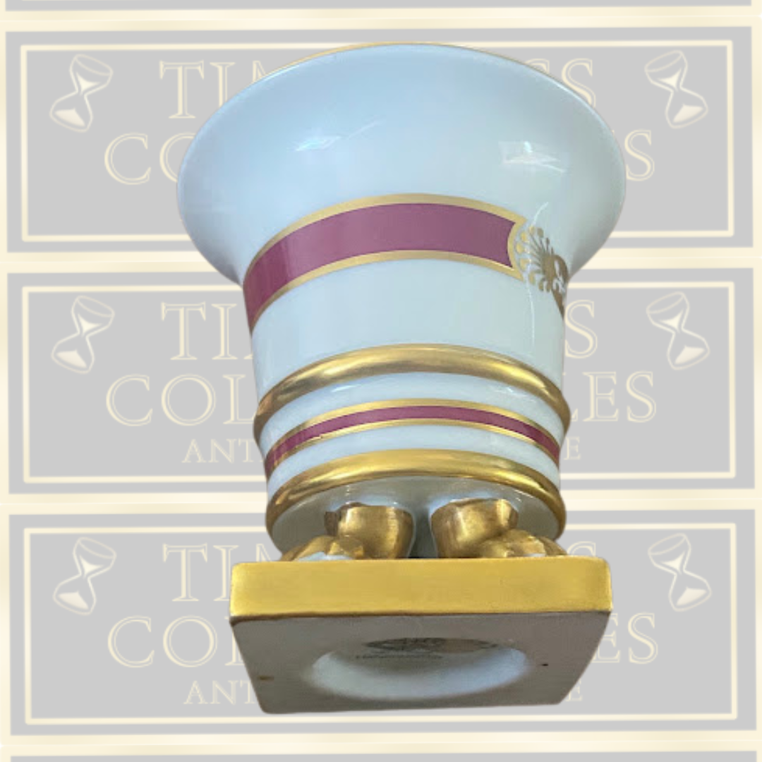 Herend Porcelain Claw Footed Porcelain Toothpick Holder