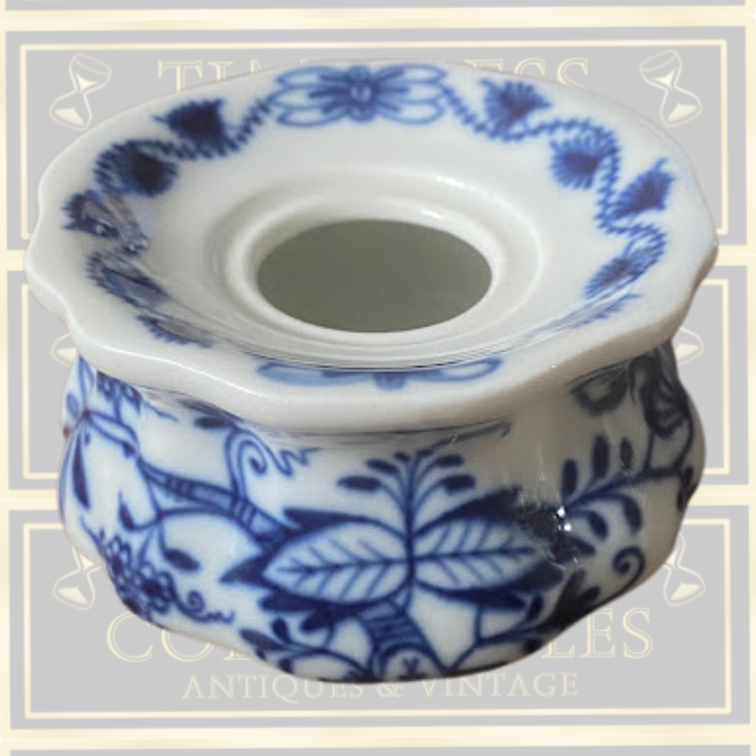Antique Meissen Porcelain Inkwell