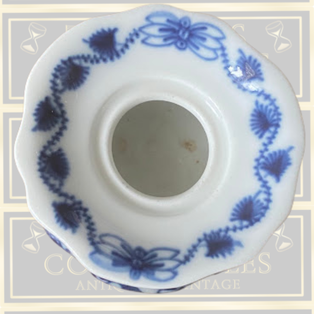 Antique Meissen Porcelain Inkwell
