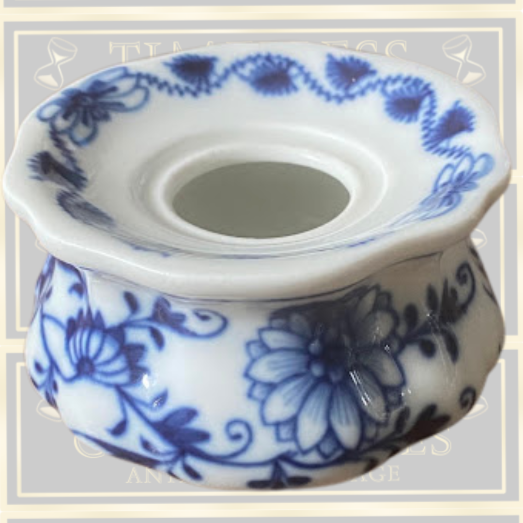 Antique Meissen Porcelain Inkwell