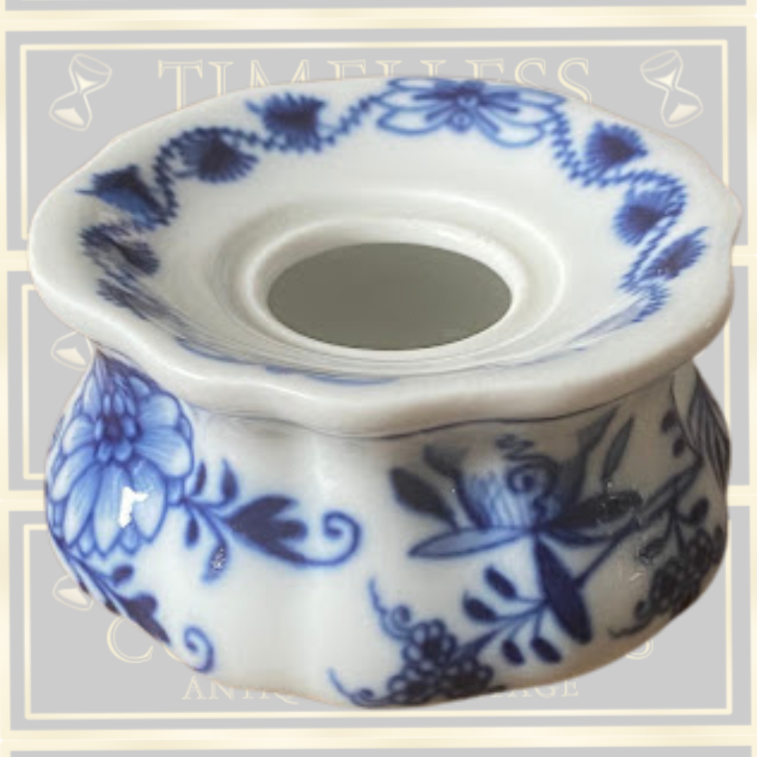 Antique Meissen Porcelain Inkwell