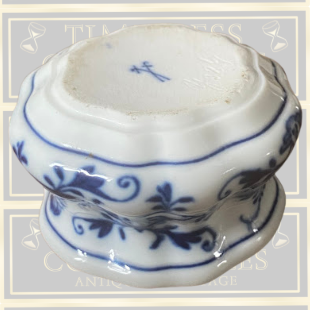 Antique Meissen Porcelain Inkwell