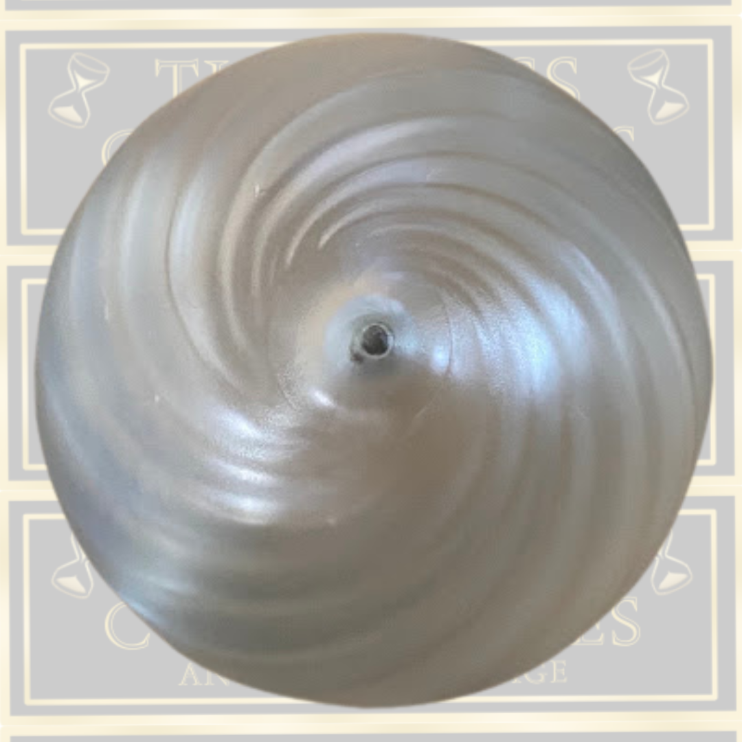Early 20th-Century Vintage Brass Light & Satin-Frosted Glass Shade