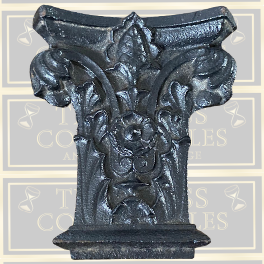 Antique French Iron Architectural Ornament Piece
