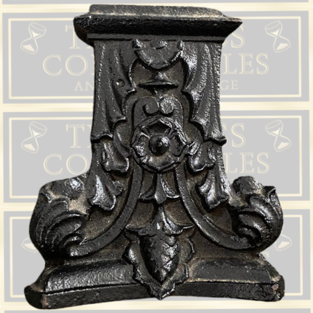 Antique French Iron Architectural Ornament Piece